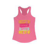 Motivational Women's Racerback Tank Top - "Supera Excusas, Supera Límites"