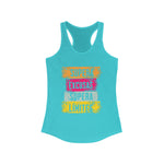 Motivational Women's Racerback Tank Top - "Supera Excusas, Supera Límites"